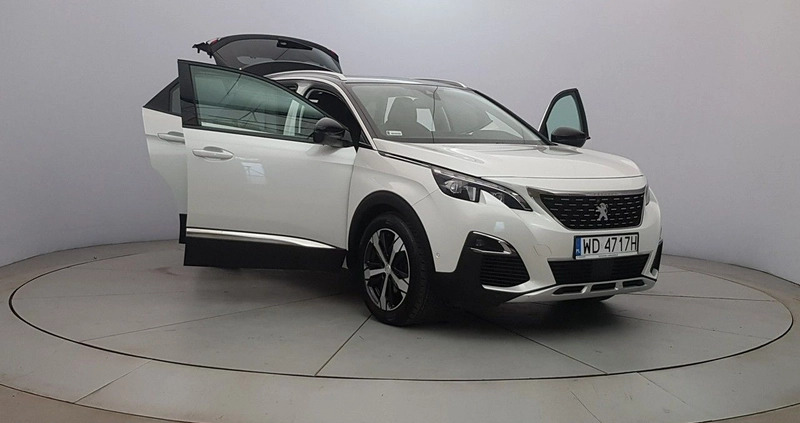 Peugeot 3008 cena 104850 przebieg: 48000, rok produkcji 2018 z Krzywiń małe 466